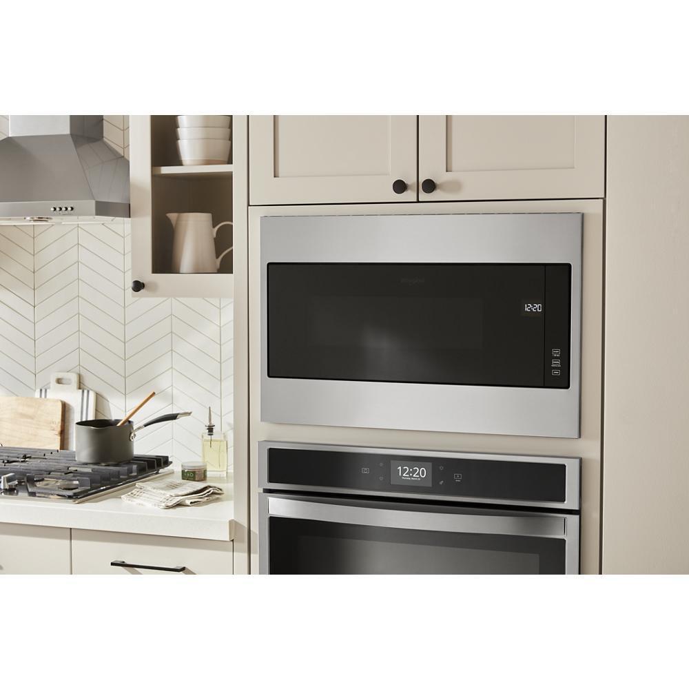 WHIRLPOOL WMT55511KS 1.1 Cu. Ft. Built-in Microwave With Standard Trim Kit - 19-1/8"" Height