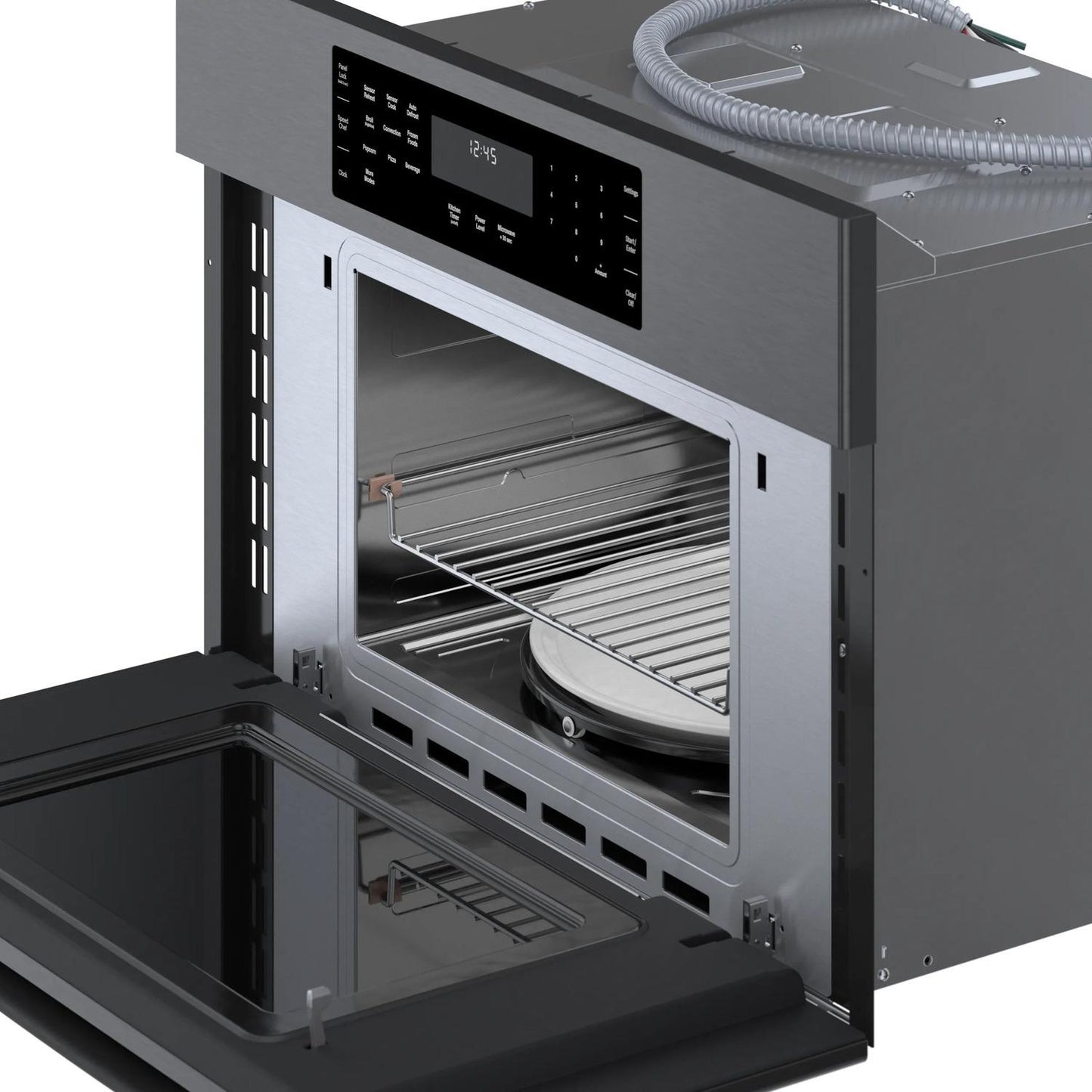 BOSCH HMC80242UC Bosch 800 Series 30"" Speed Oven, Hmc80242uc, Black Stainless Steel