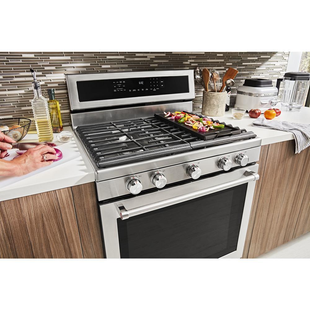 KITCHENAID KFGG500ESS Stainless Steel Kitchenaid 30-inch 5-burner Gas Convection Range