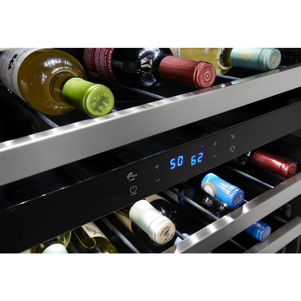 WHIRLPOOL WUW55X24HS Whirlpool 24-inch Wide Undercounter Wine Center With 46-bottle W...