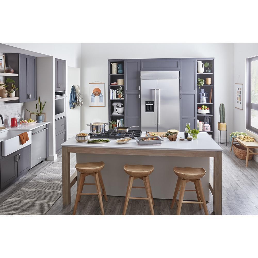 KITCHENAID KUWL314KSS 24"" Undercounter Wine Cellar With Glass Door and Metal-front Racks ...