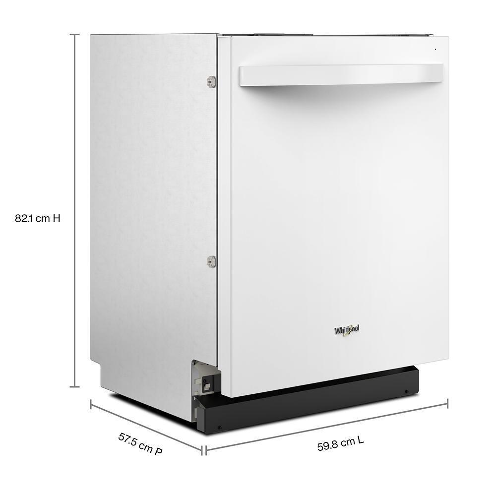 WHIRLPOOL WDT550SAPW 44 Dba Ada Compliant Dishwasher Flush With Cabinets With 3rd Rack