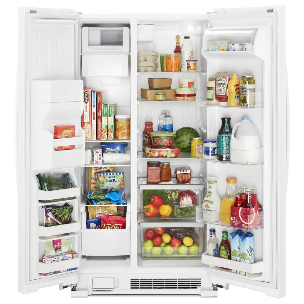 WHIRLPOOL WRS335SDHW Whirlpool 36-inch Wide Side-by-side Refrigerator - 25 Cu. Ft. - ...
