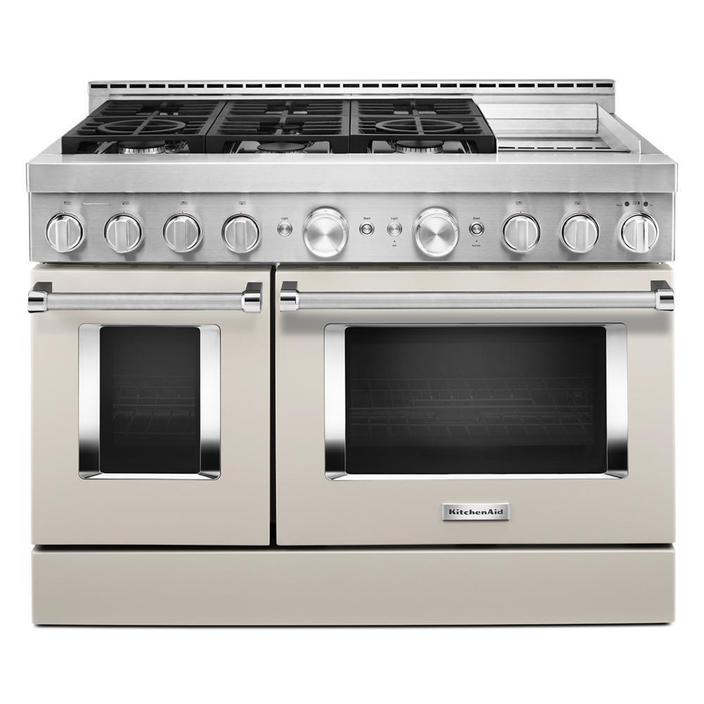 KITCHENAID KFGC558JMH Kitchenaid 48'' Smart Commercial-style Gas Range With Griddle - ...