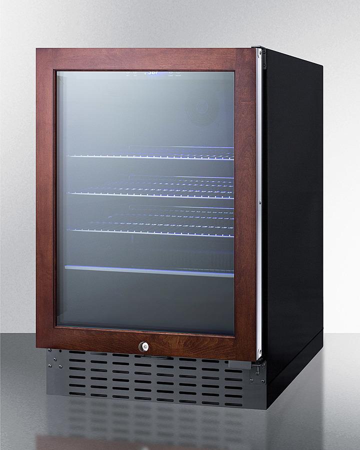 SUMMIT SCR2466BPNR Commercially Approved 24"" Wide Built-in Beverage Refrigerator DESIG...