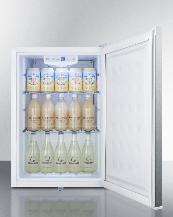 SUMMIT FF31L7CSS Commercially Approved Countertop All-refrigerator In Stainless STEE...