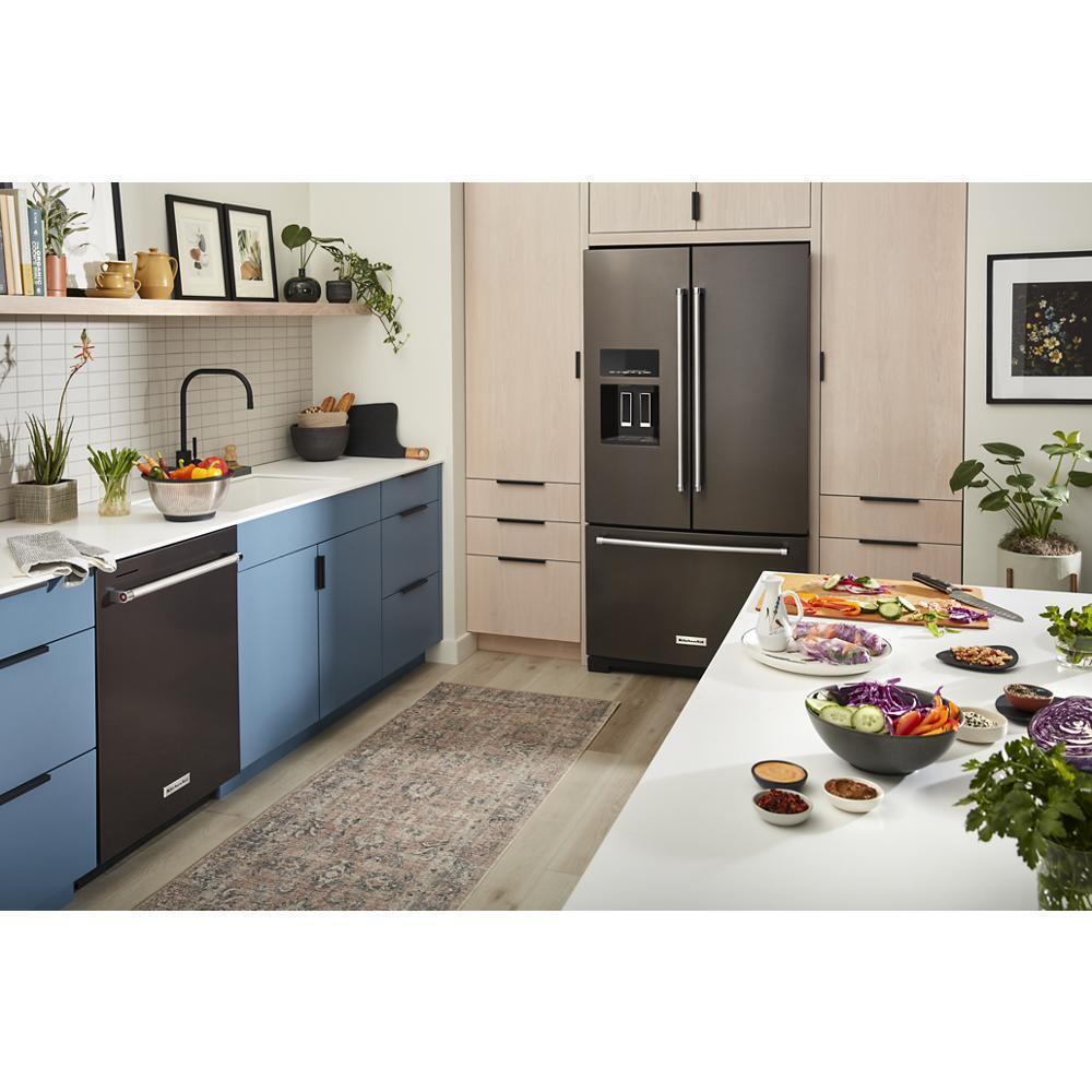 KITCHENAID KRFF577KBS 26.8 Cu. Ft. Standard-depth French Door Refrigerator With Exterior ...