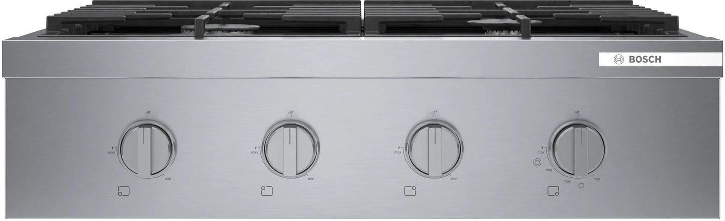 BOSCH RGM8058UC Bosch 800 Series Gas Rangetop 30'' Stainless Steel Rgm8058uc
