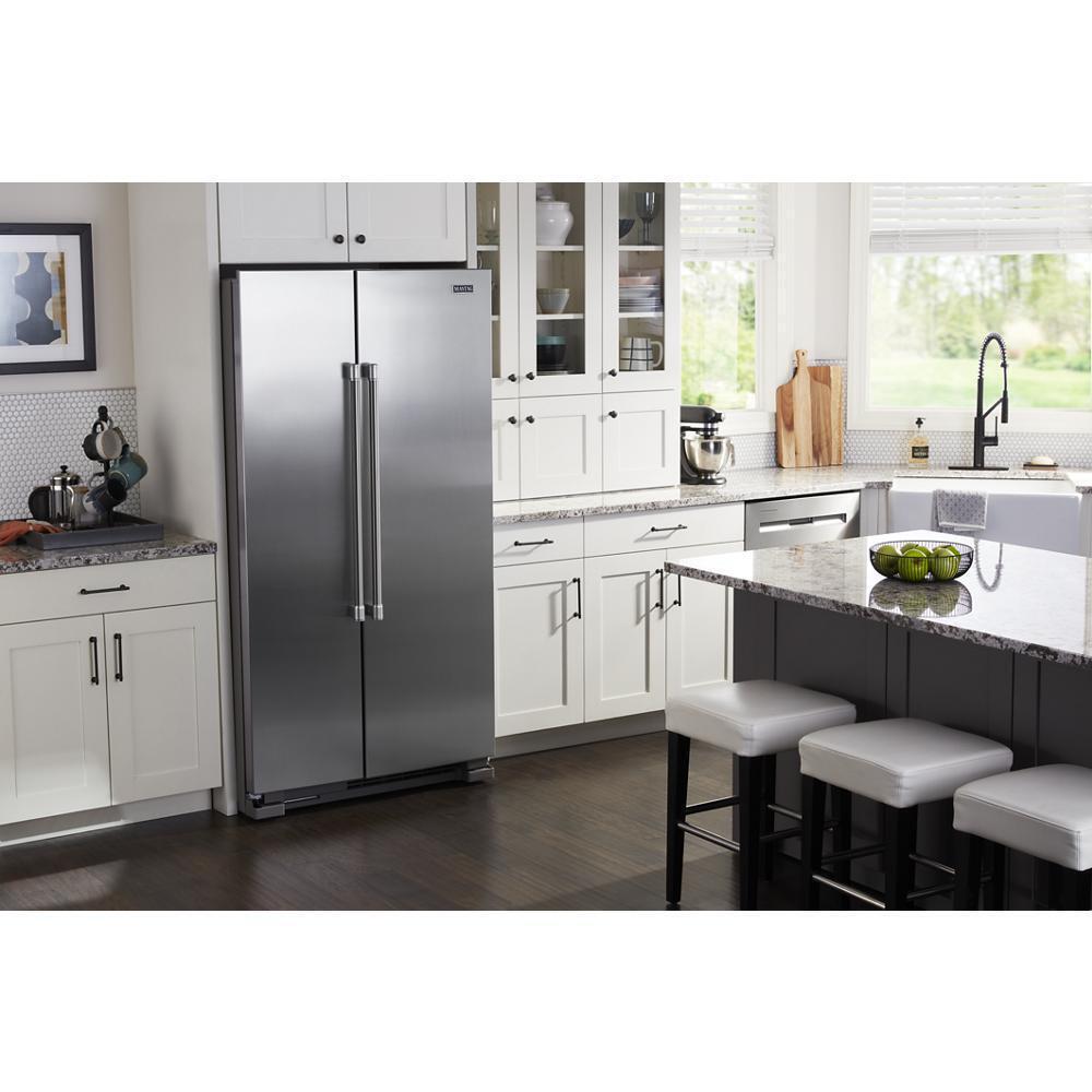 MAYTAG MSS25N4MKZ Maytag 36-inch Wide Side-by-side Refrigerator - 25 Cu. Ft.
