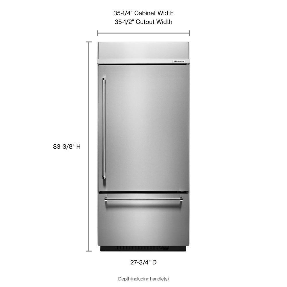 KITCHENAID KBBR306ESS Stainless Steel Kitchenaid 20.5 Cu. Ft. 36"" Width Built In STAIN...
