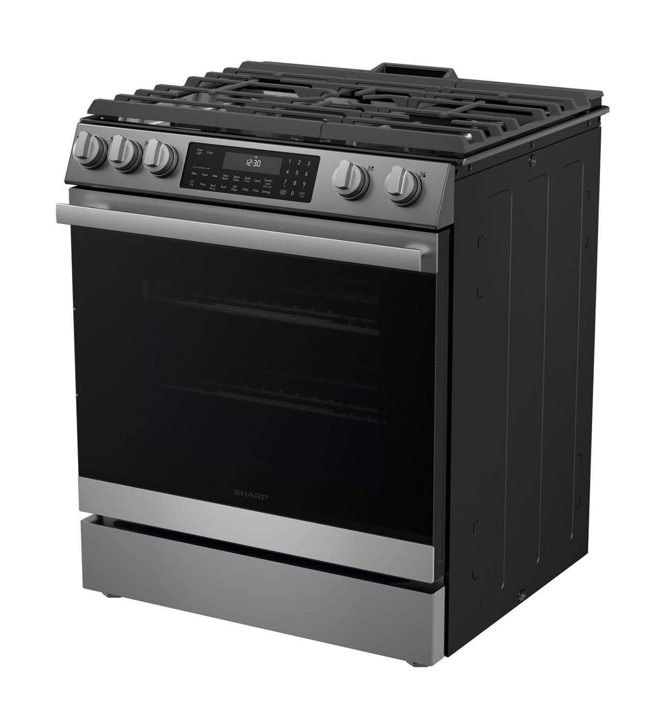 SHARP SSG3065JS Sharp 30 In. Gas Convection Slide-in Range With Air Fry