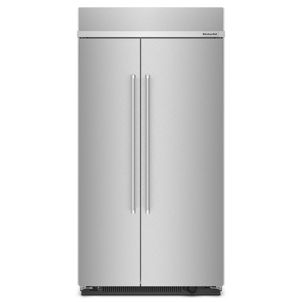 KITCHENAID KBSN702MPS 25.5 Cu Ft. 42"" Built-in Side-by-side Refrigerator With PRINTSHIELD...