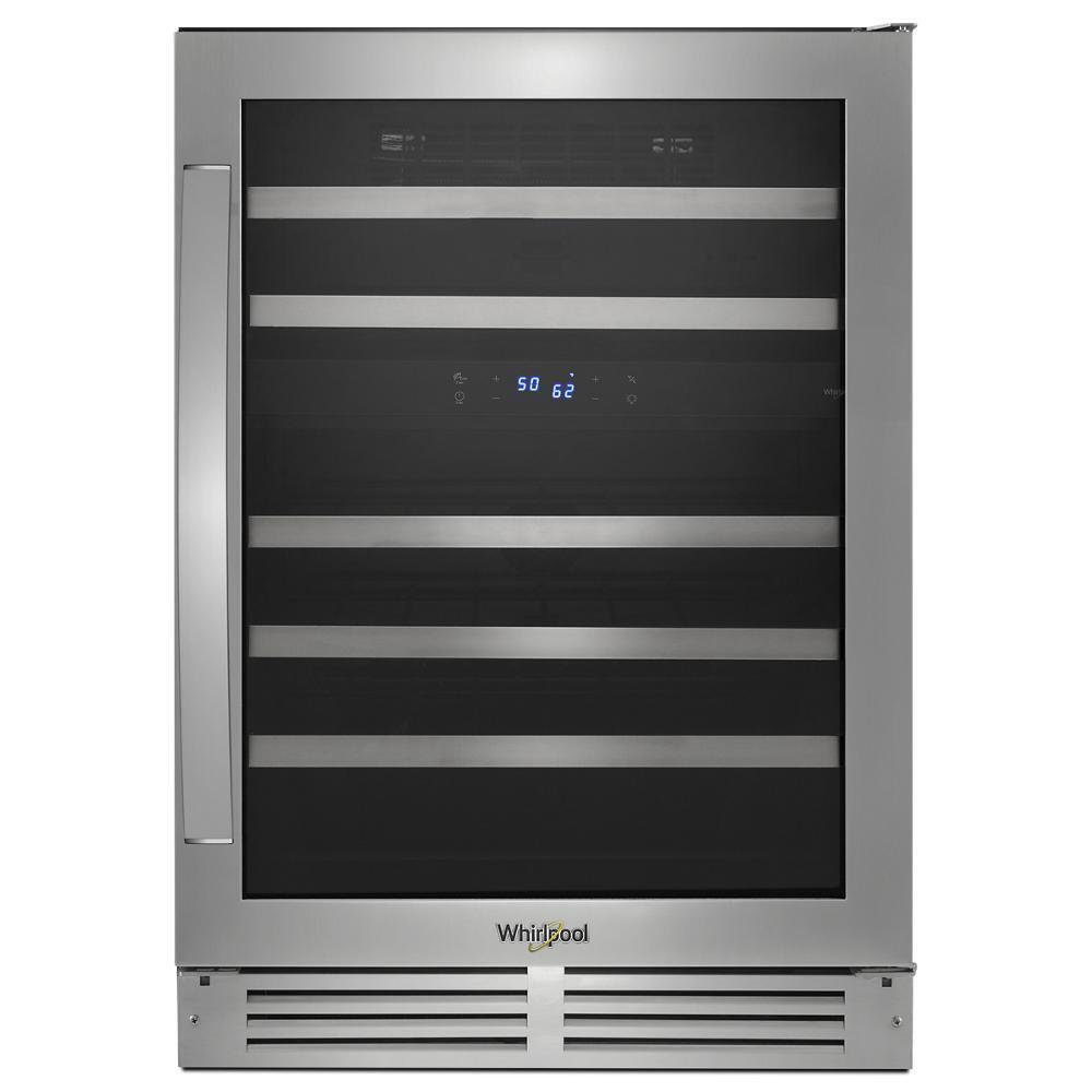 WHIRLPOOL WUW55X24HS Whirlpool 24-inch Wide Undercounter Wine Center With 46-bottle W...