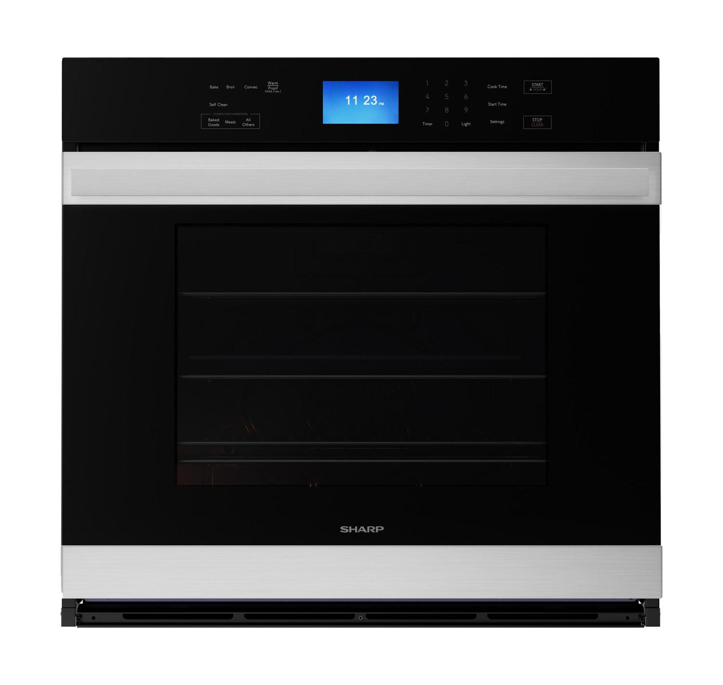 SHARP SWA3062GS Sharp Stainless Steel European Convection Built-in Single Wall Oven