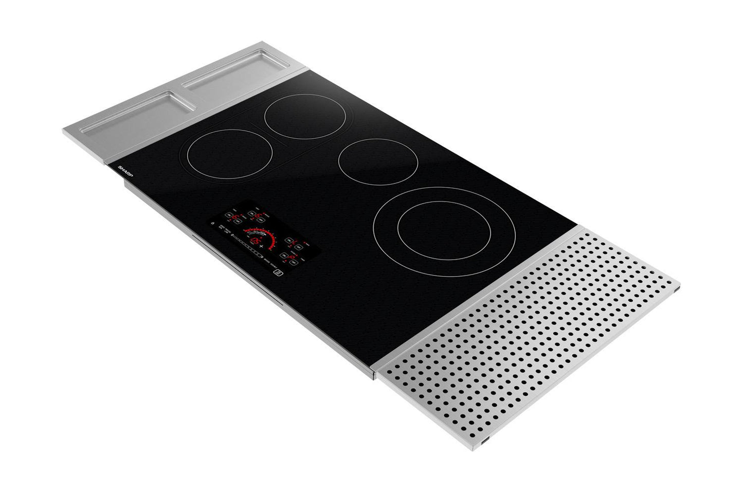 SHARP SCR3042FB Sharp 30"" Drop-in Radiant Cooktop With Side Accessories