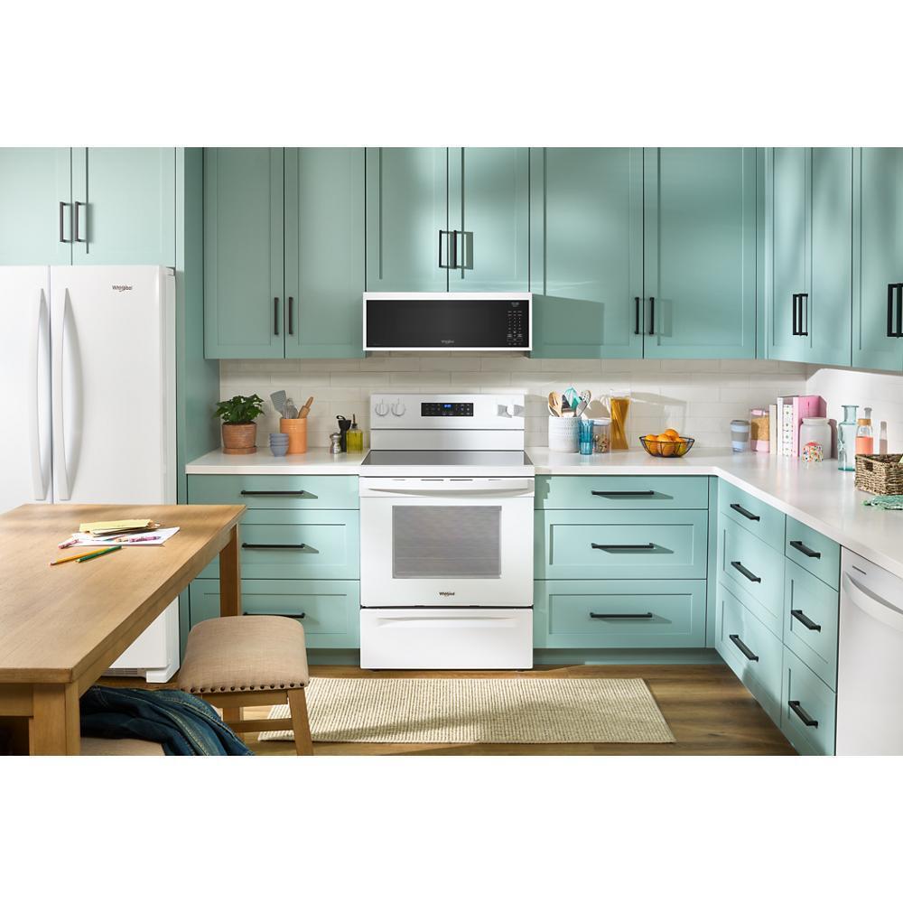 WHIRLPOOL WMML5530RW 1.1 Cu. Ft. Smart Low Profile Microwave Hood Combination With 450 C...