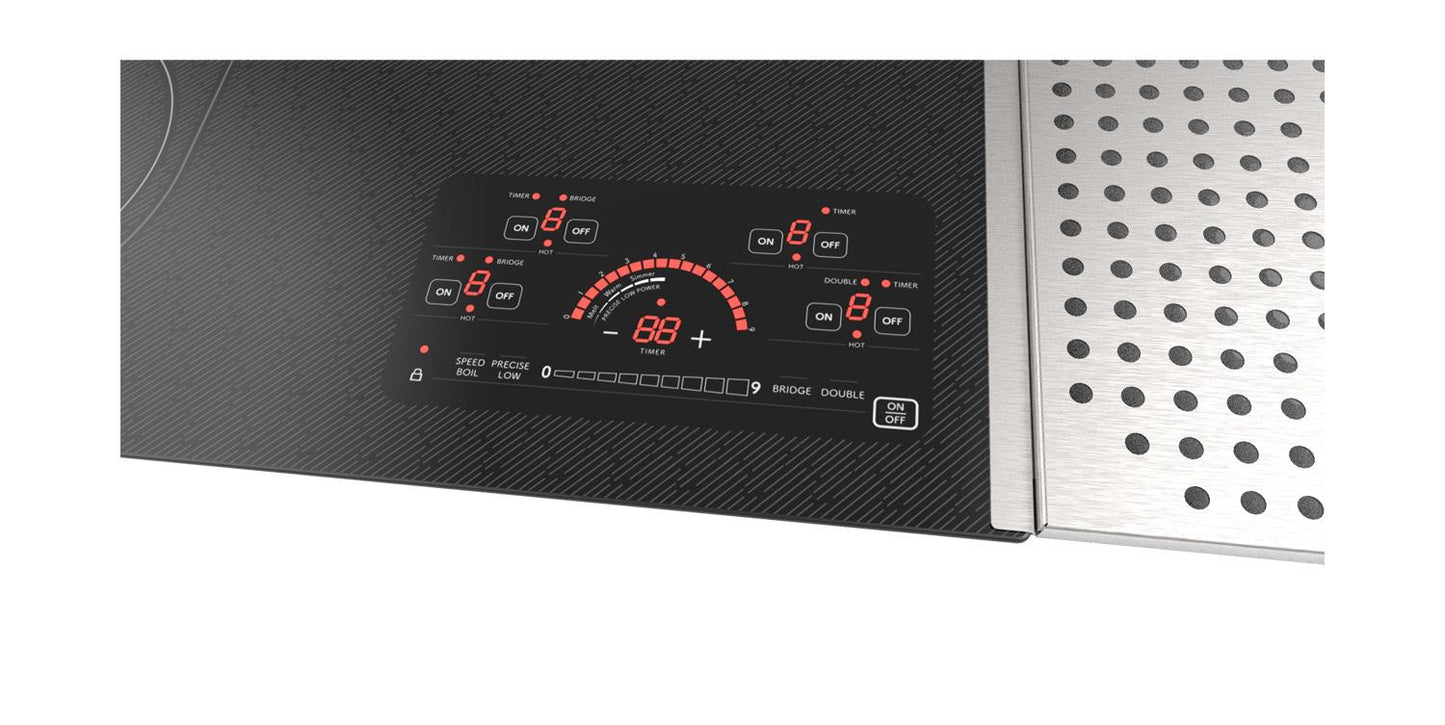 SHARP SCR2442FB Sharp 24"" Drop-in Radiant Cooktop With Side Accessories