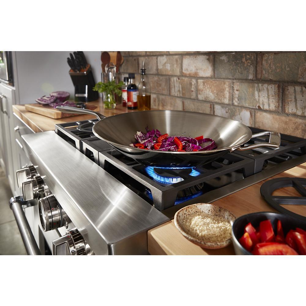 KITCHENAID KFDC500JSS Kitchenaid 30'' Smart Commercial-style Dual Fuel Range With 4 BU...