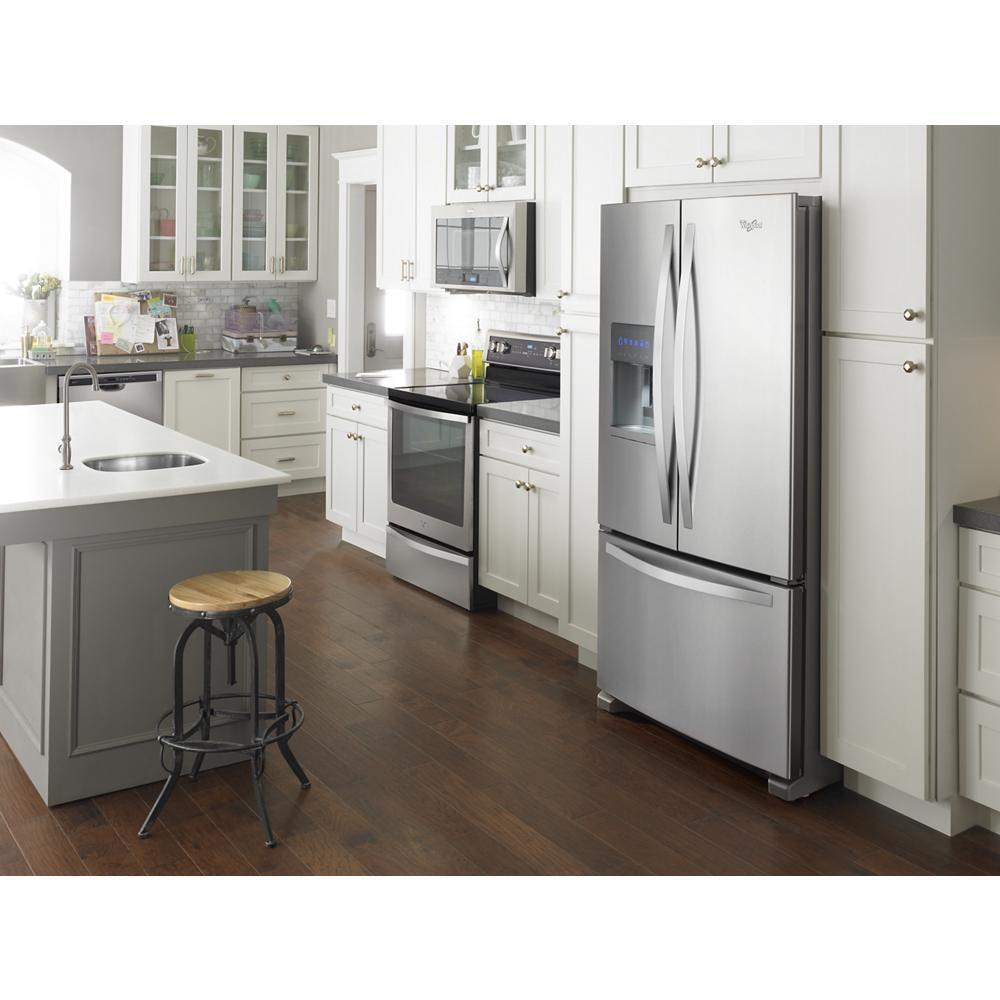 WHIRLPOOL WRF555SDFZ 36-inch Wide French Door Refrigerator In Fingerprint-resistant STAI...