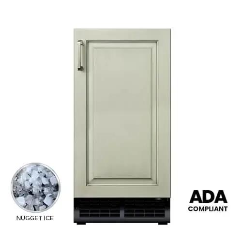XO APPLIANCE XOUIM1585NOA XO Appliance 15 In Nugget Ice Maker Panel Ready Ada Height