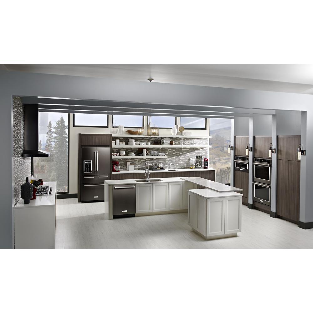 KITCHENAID KRMF706EBS Black-on-stainless Kitchenaid 25.8 Cu. Ft. 36"" Multi-door FREEST...