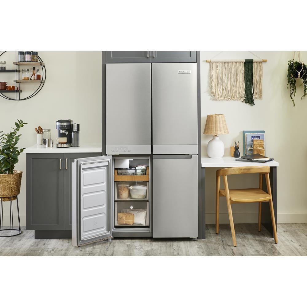 KITCHENAID KRQC506MPS 19.4 Cu. Ft. 36-inch Wide Counter-depth 4-door Refrigerator With PR...