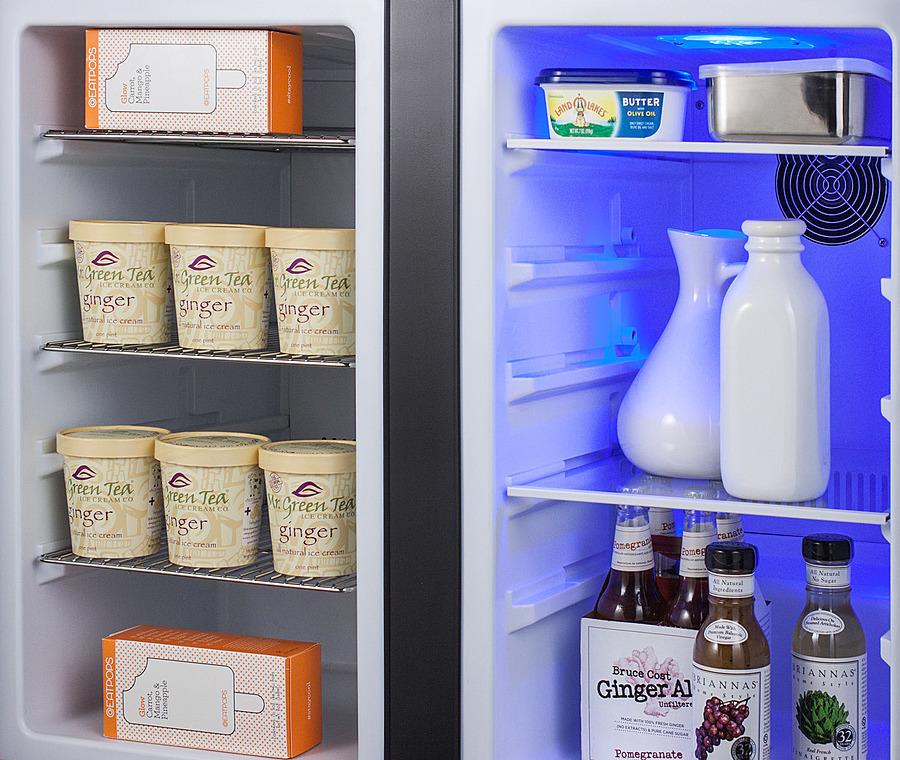 SUMMIT FFRF36 Commercially Approved, Frost-free, Side-by-side REFRIGERATOR-FREEZE...
