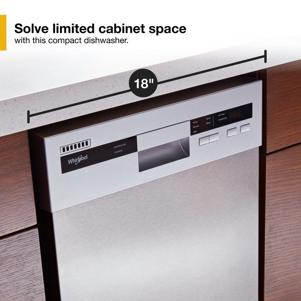 WHIRLPOOL WDPS5118PM Whirlpool Small-space Compact Dishwasher With Stainless Steel Tub