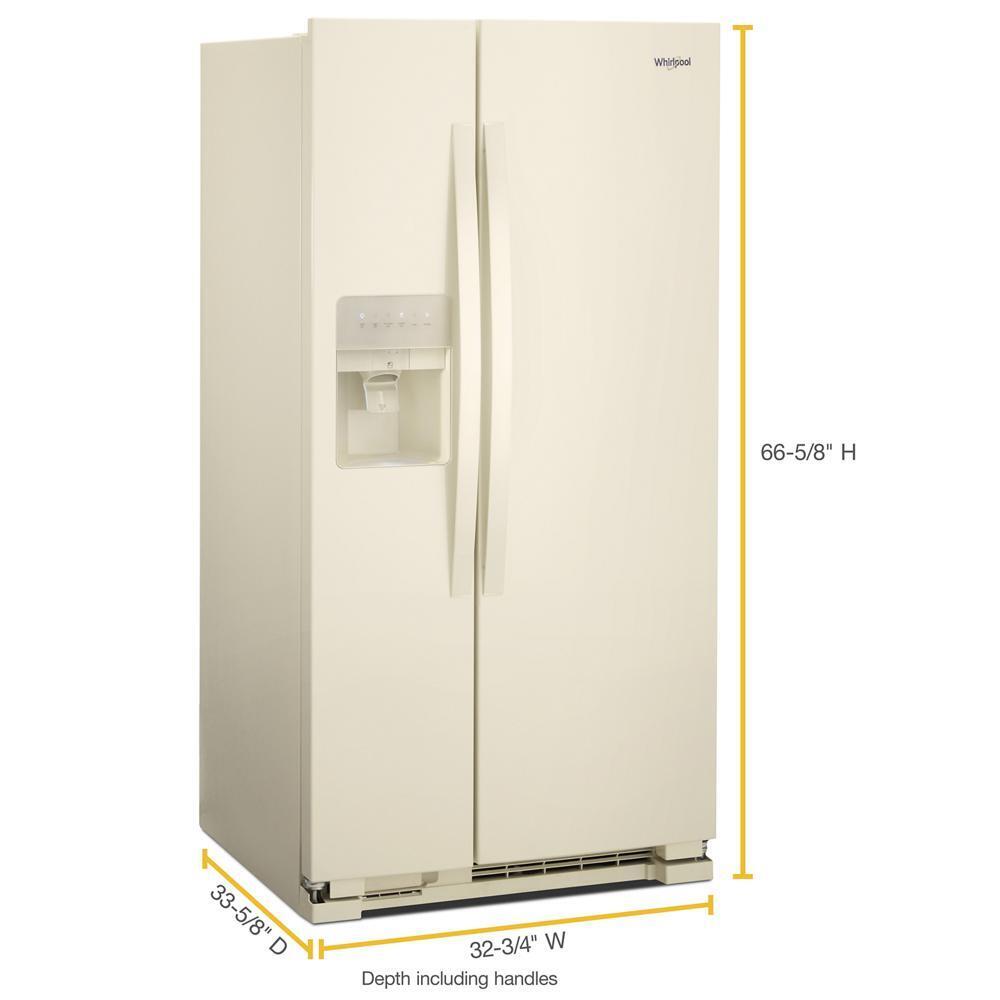 WHIRLPOOL WRS311SDHT Whirlpool 33-inch Wide Side-by-side Refrigerator - 21 Cu. Ft. - ...