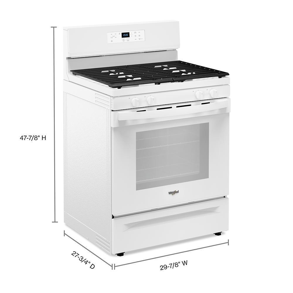 WHIRLPOOL WFGS3530RW Whirlpool 30-inch Self Clean Gas Range With No Preheat Mode