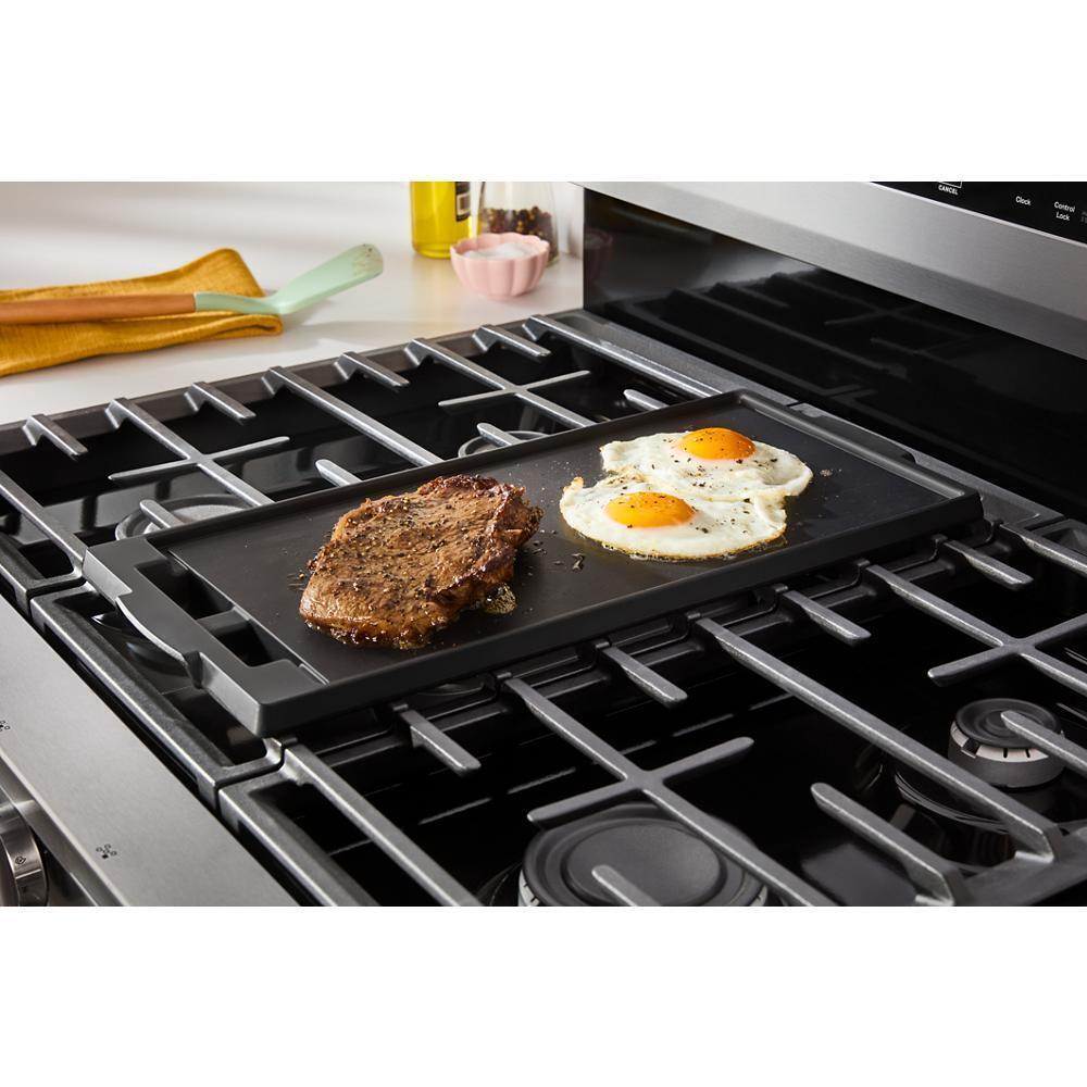 WHIRLPOOL WFGS5030RS 30-inch Gas Range With Air Fry and Air Baking, Self Cleaning, RAPID...