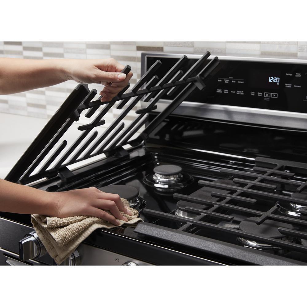 WHIRLPOOL WFG975H0HZ Whirlpool 30-inch,5.8 Cu Ft, Gas Freestanding Range With 5 Burners ...