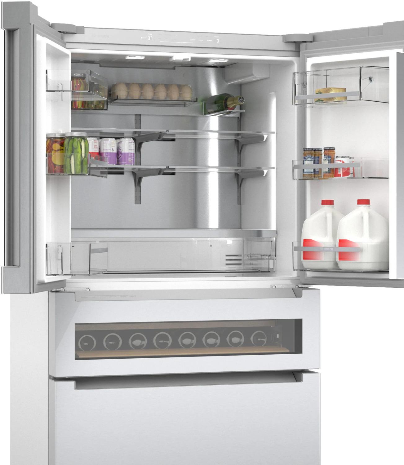 BOSCH B36CL81ENG 800 Series French Door Bottom Mount Refrigerator 36'' Easy Clean ST...