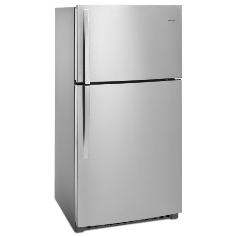 WHIRLPOOL WRT511SZDM Monochromatic Stainless Steel Whirlpool 33"" Wide Top-freezer REF...