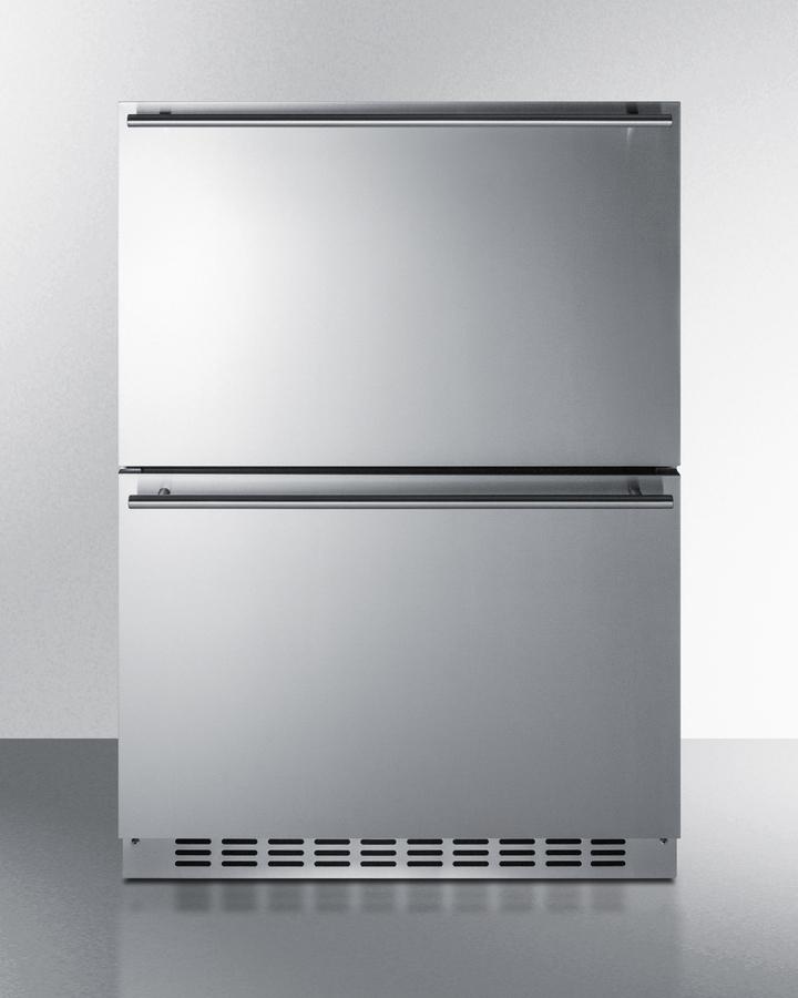 SUMMIT SPRF34D Summit 24"" Wide 2-drawer Refrigerator-freezer