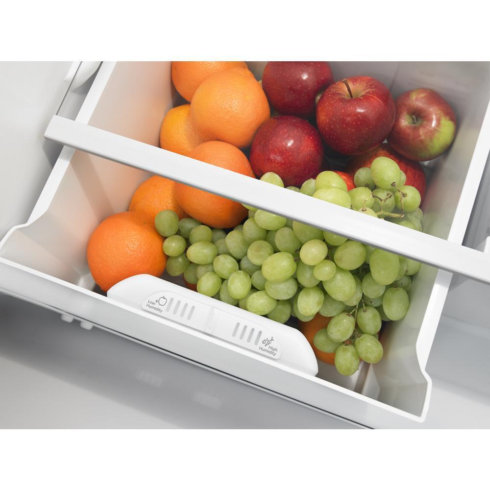 AMANA ART318FFDS 30-inch Wide Top-freezer Refrigerator With Glass Shelves - 18 Cu. F...