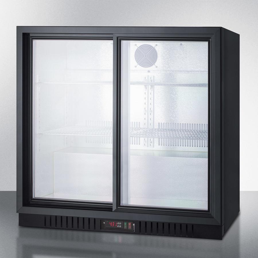 SUMMIT SCR700B Commercial Back Bar Beverage Center for Freestanding Use, With SLID...