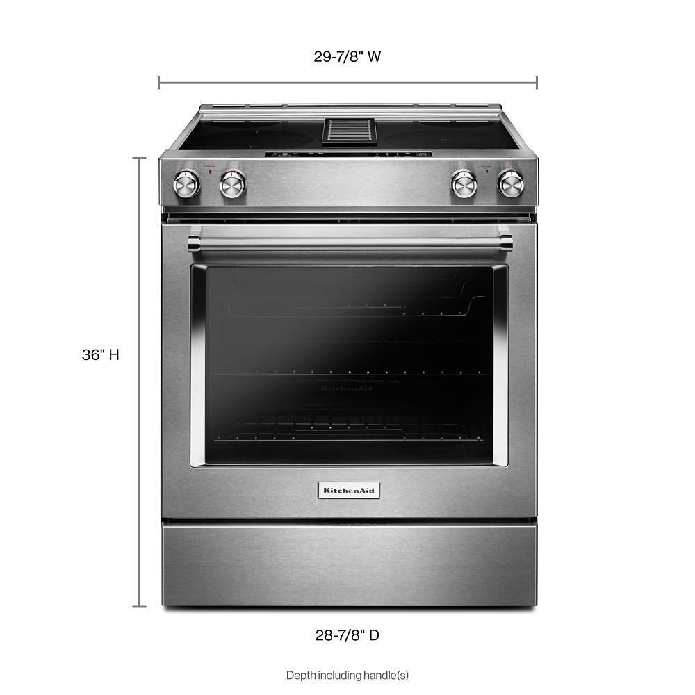 KITCHENAID KSEG950ESS Stainless Steel Kitchenaid 30-inch 4-element Electric Downdraft ...