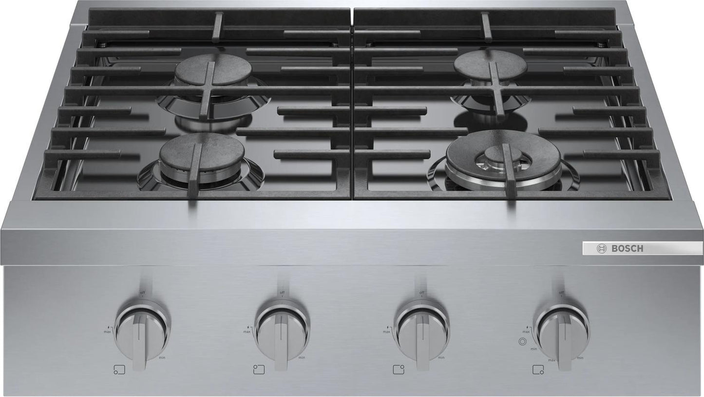 BOSCH RGM8058UC Bosch 800 Series Gas Rangetop 30'' Stainless Steel Rgm8058uc