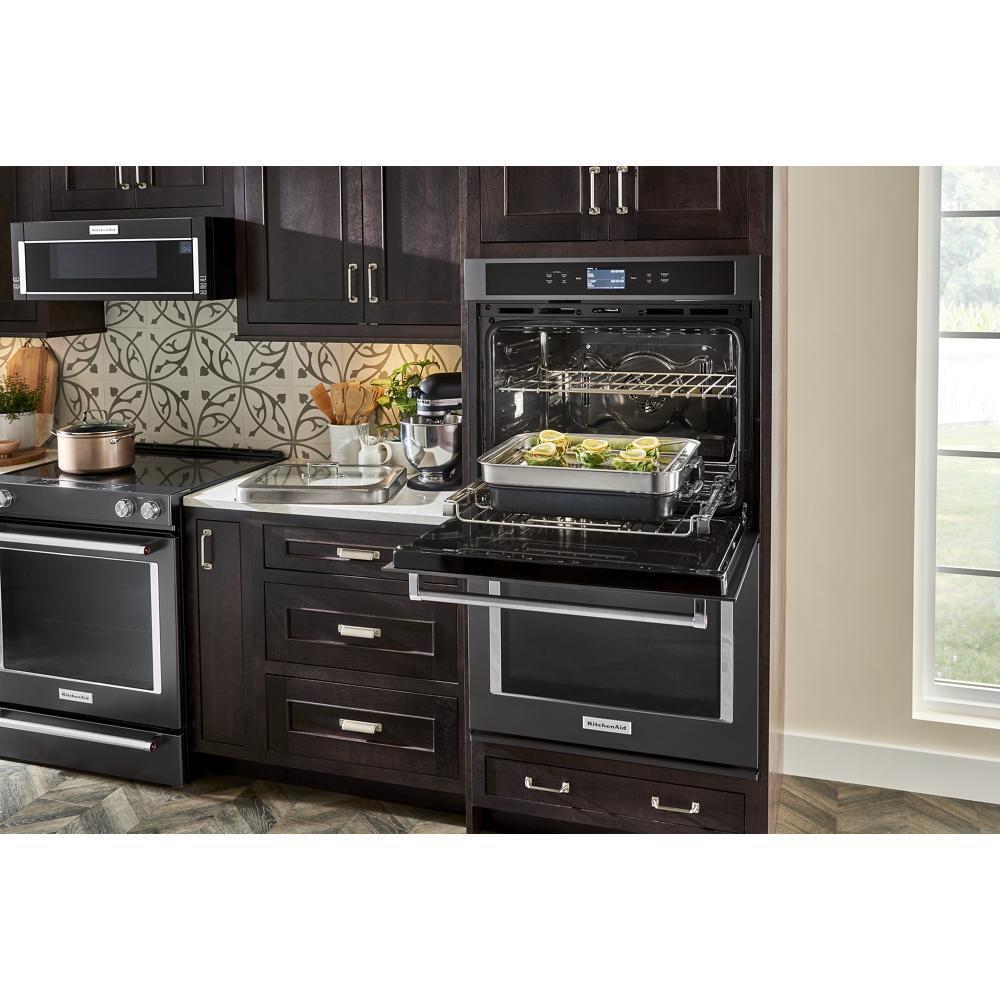 KITCHENAID KMLS311HBS 1000-watt Low Profile Microwave Hood Combination - Black Stainless