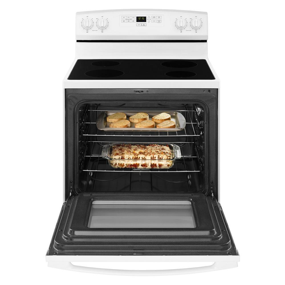 AMANA AER6303MFW 30-inch Amana Electric Range With Extra-large Oven Window - White