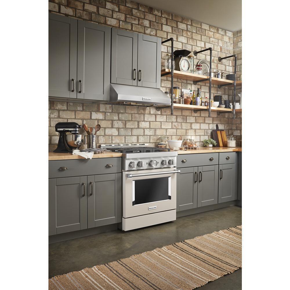KITCHENAID KFGC500JMH Kitchenaid 30'' Smart Commercial-style Gas Range With 4 Burners ...