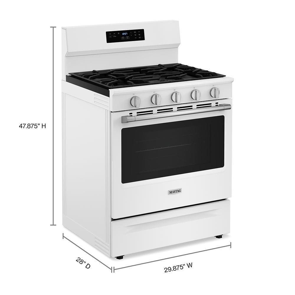 MAYTAG MFES6030RW 30-inch Wide Electric Range With No Preheat Air Fry and Air Baking ...
