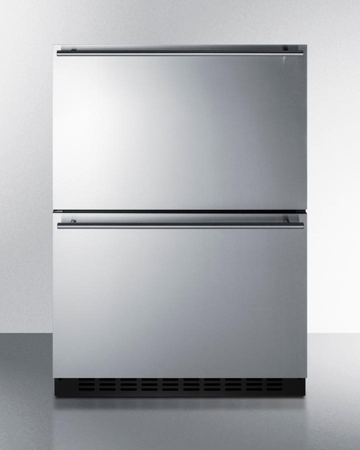 SUMMIT ADFD243PNR Summit 24"" Wide 2-drawer All-freezer (panels Not Included)
