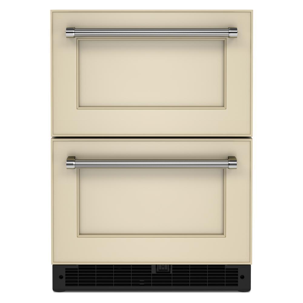 KITCHENAID KUDR204KPA 24"" Panel-ready Undercounter Double-drawer Refrigerator - Panel REA...