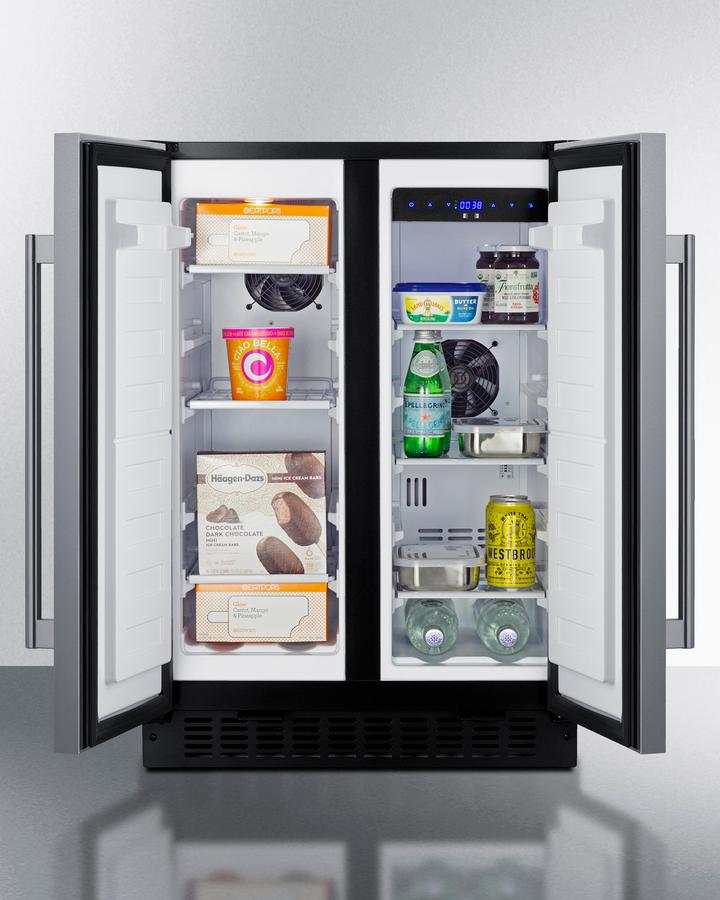 SUMMIT FFRF24SS Summit 24"" Wide Built-in Refrigerator-freezer