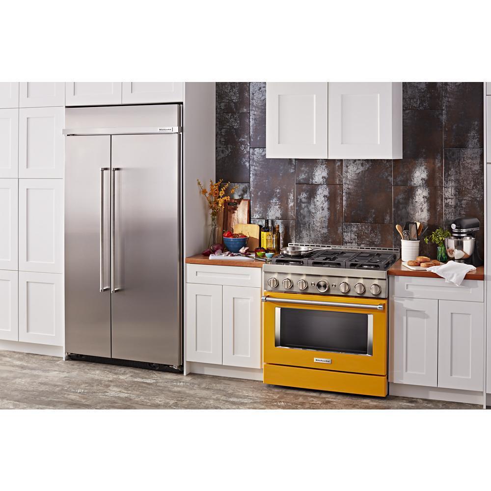 KITCHENAID KFGC506JYP Kitchenaid 36'' Smart Commercial-style Gas Range With 6 Burners ...