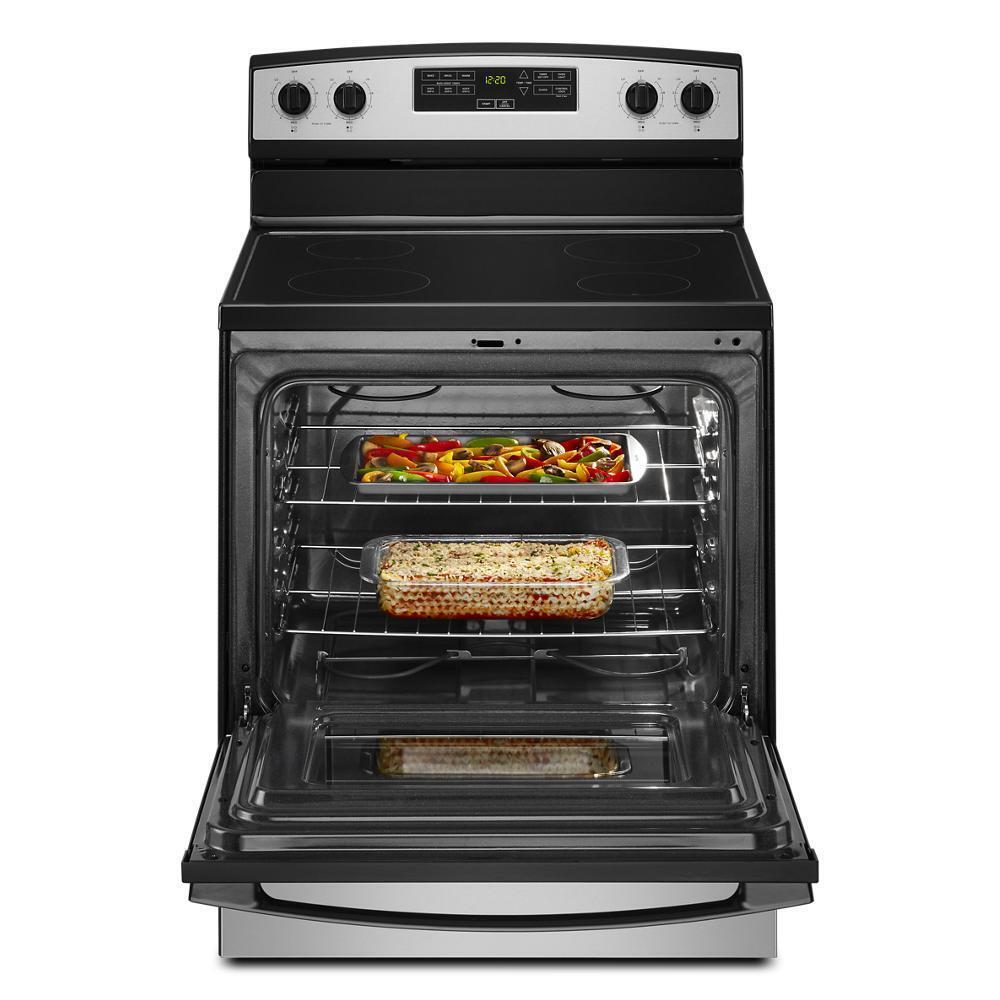 AMANA AER6303MMS 30-inch Amana Electric Range With Extra-large Oven Window