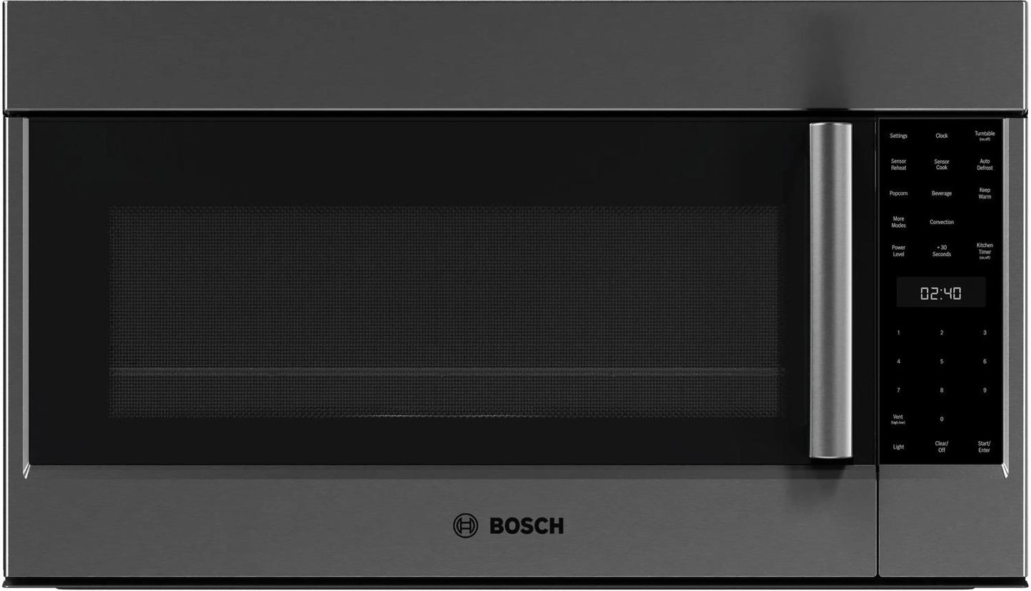 BOSCH HMV8045U 800 Series Over-the-range Microwave 30"" Left Sideopening Door, BLAC...