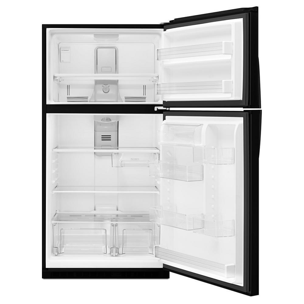 WHIRLPOOL WRT541SZDB Black Whirlpool 33"" Wide Top-freezer Refrigerator With Optional ...